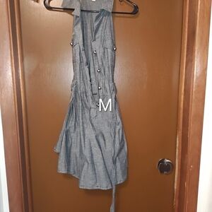 Stylish Gray Sleeveless Dress